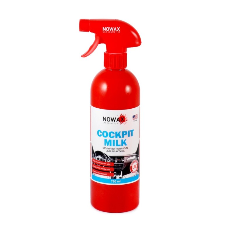 Молочко-поліроль для панелі приладів Nowax Cockpit Milk New Car, 750мл