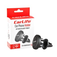 Тримач мобільного телефону автомобільний Carlife магнітний на дефлектор PH612