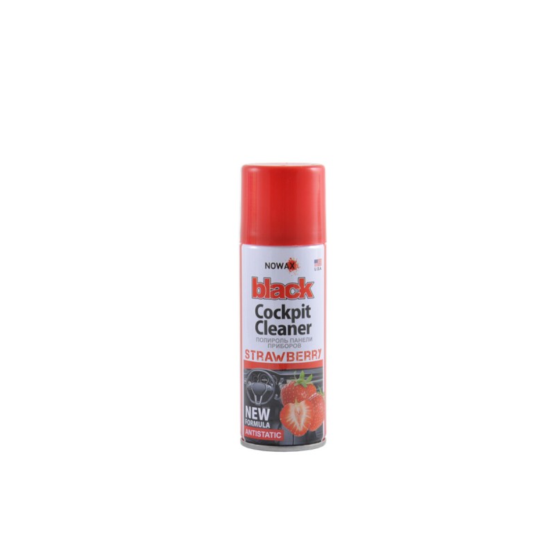 Поліроль для панелі приладів Nowax Cockpit Cleaner Spray Полуниця, 200мл