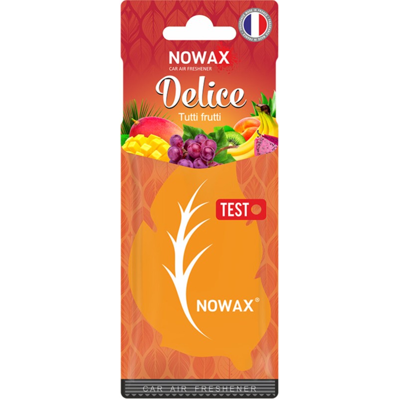 Ароматизатор повітря целюлозний Nowax серія Delice - Tutti Frutti