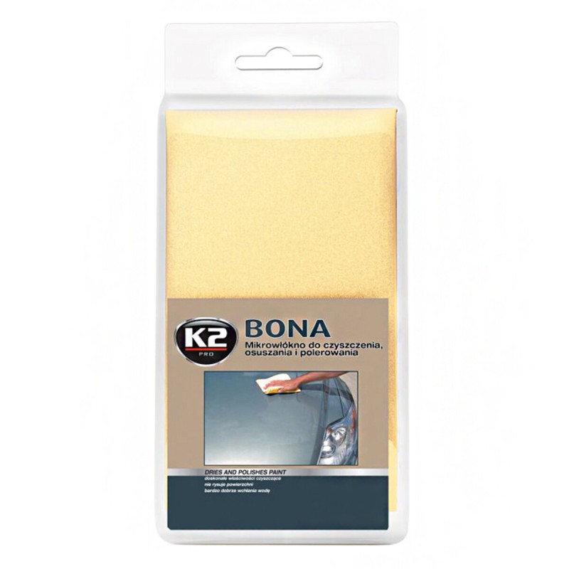 Рушник з мікрофібри K2 Bona Pro трикотажний для полірування 40x40см