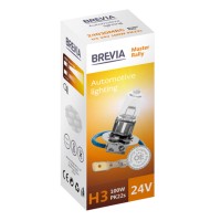 Галогенова лампа Brevia H3 24V 100W PK22s Master Rally CP Галогенова лампа Brevia H3 24V 100W PK22s Master Rally CP