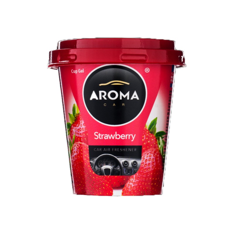 Ароматизатор Aroma Car CUP Gel Green Tea Strawberry гелевий 130g