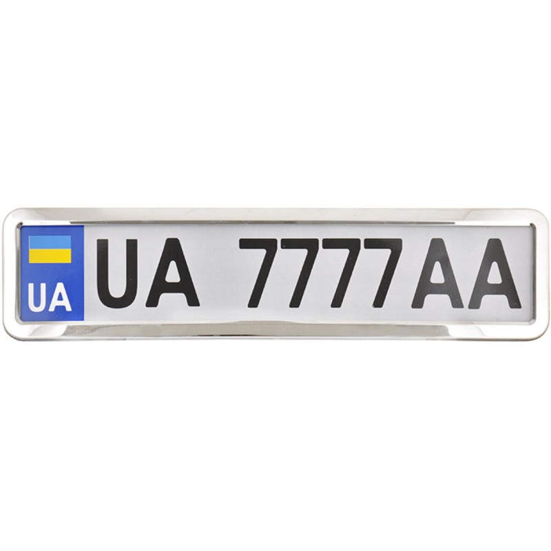 Рамка Сarlife під номер, нержавіюча сталь