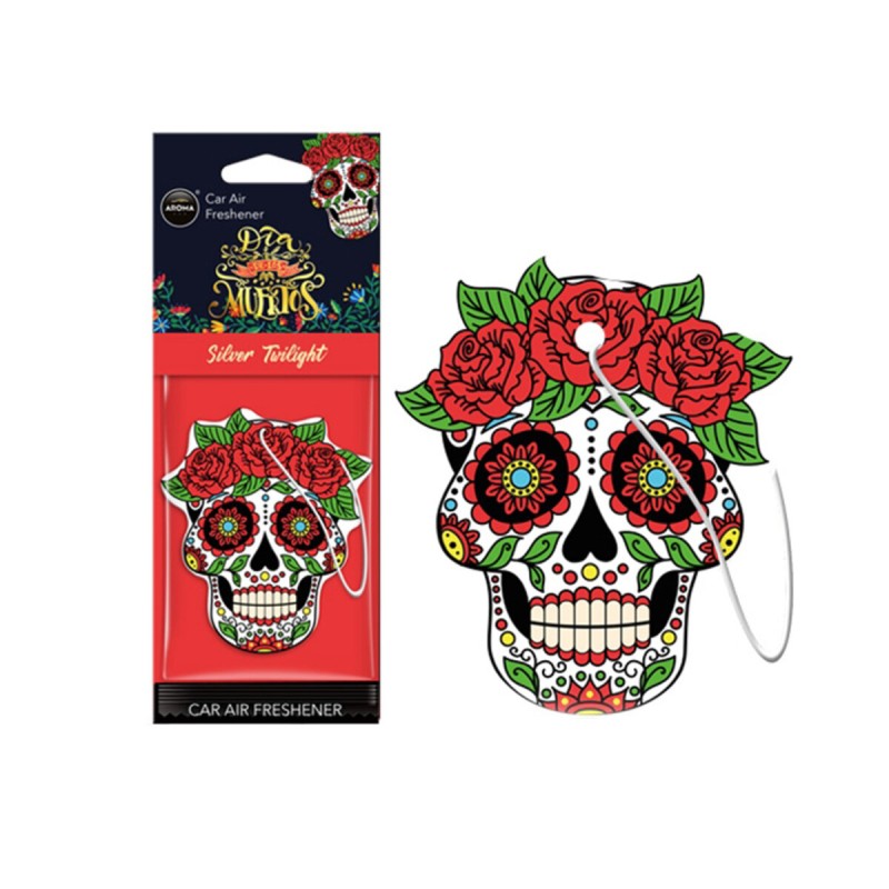 Ароматизатор Aroma Car Cellulose Dia De Los Muertos - Silver Tatoo сухий