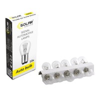 Лампа розжарювання Solar P21/4W 12V 21/4W BAZ15d, 10шт Лампа розжарювання Solar P21/4W 12V 21/4W BAZ15d, 10шт