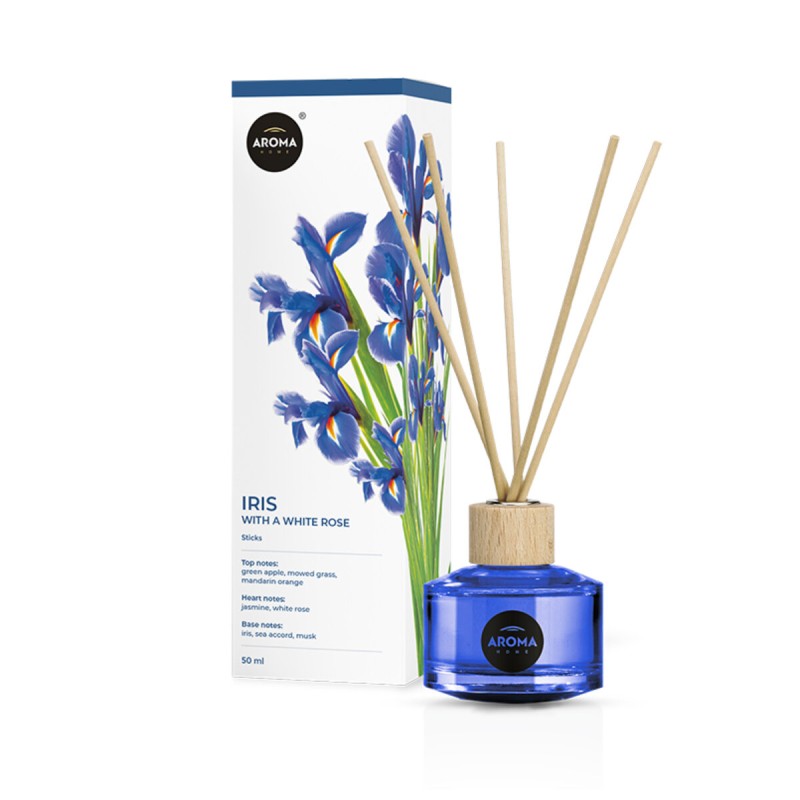 Ароматичні палички Aroma Home Sticks Iris with a white rose
