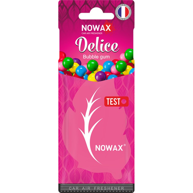 Ароматизатор повітря целюлозний Nowax серія Delice - Bubble Gum