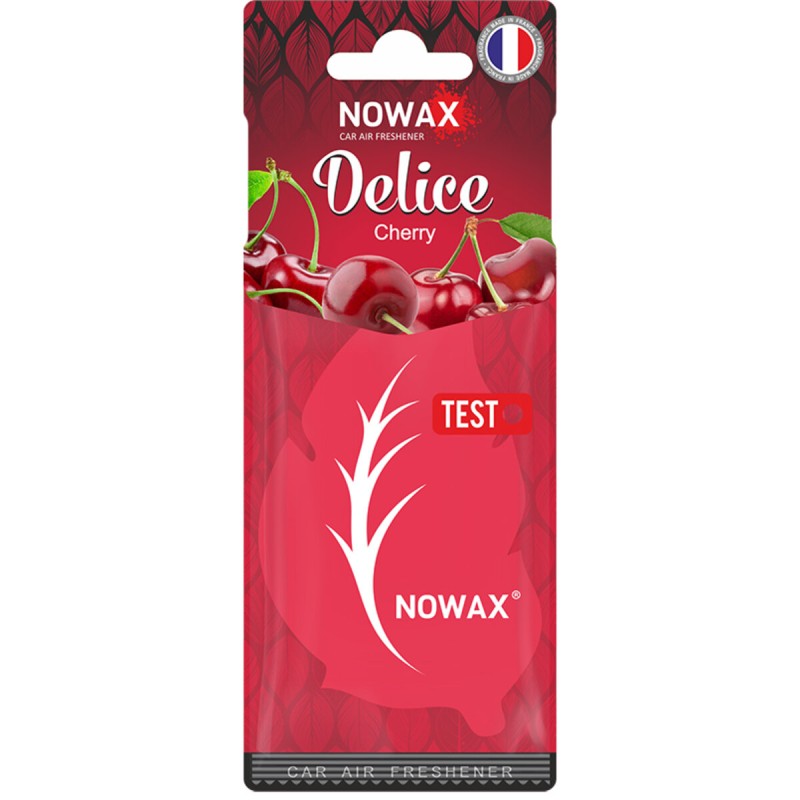 Ароматизатор повітря целюлозний Nowax серія Delice - Cherry