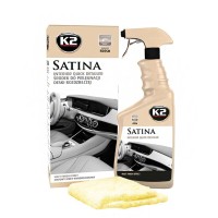 Засіб для догляду за панеллю приладів та пластиковими деталями K2 Satina свіжий захід сонця 770мл