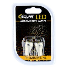 LED автолампа Solar 12V T10 W2.1x9.5d 5SMD white, 2шт SL1339