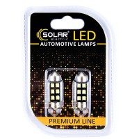 LED автолампа Solar 12V SV8.5 T11x36 6SMD white, 2шт SL1362