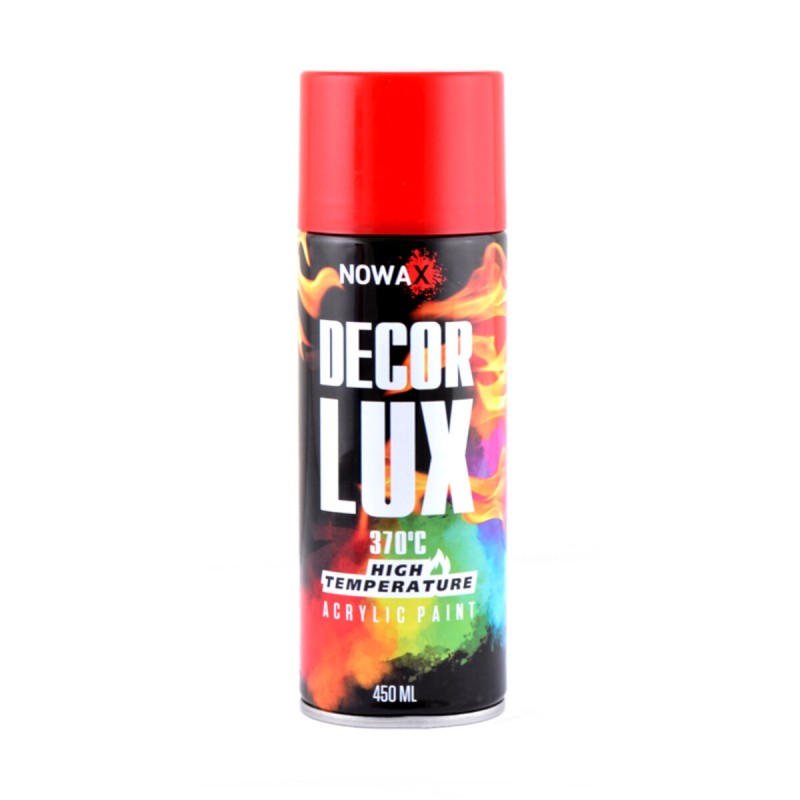 Фарба високотемпературна 370° Nowax Spray 450мл червоний (FLAME RED/RAL3000)