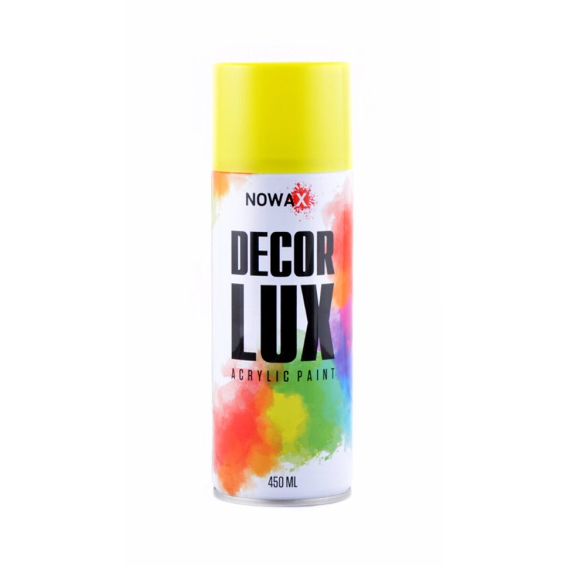 Фарба акрилова Nowax Spray 450мл жовтий (TRAFFIC YELLOW/RAL1023)