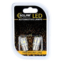 LED автолампа Solar 12V T8.5 BA9s 5SMD white, 2шт LED автолампа Solar 12V T8.5 BA9s 5SMD white, 2шт