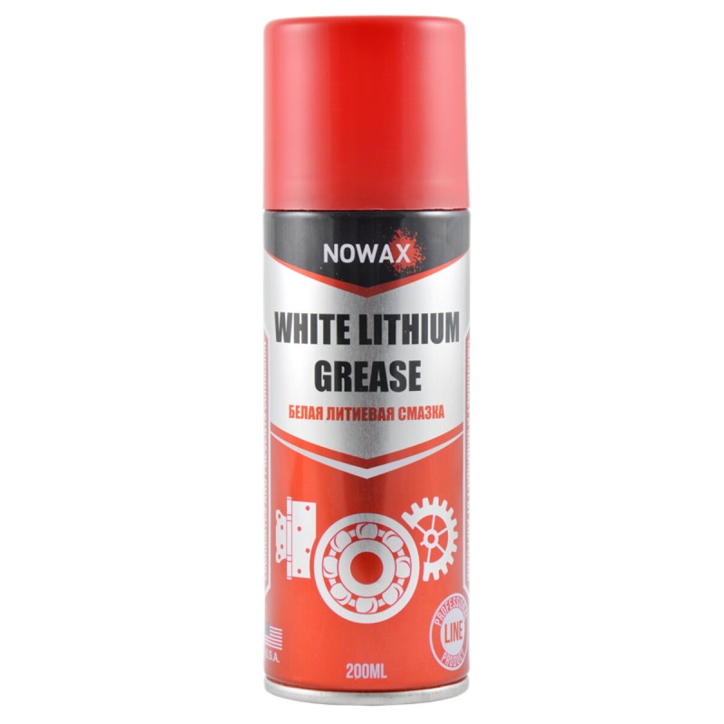 Змазка літієва Nowax White Lithium Grease біла, 200мл