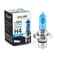 Галогенова лампа Solar H4 12V 60/55W P43t-38 StarBlue 4200K Галогенова лампа Solar H4 12V 60/55W P43t-38 StarBlue 4200K