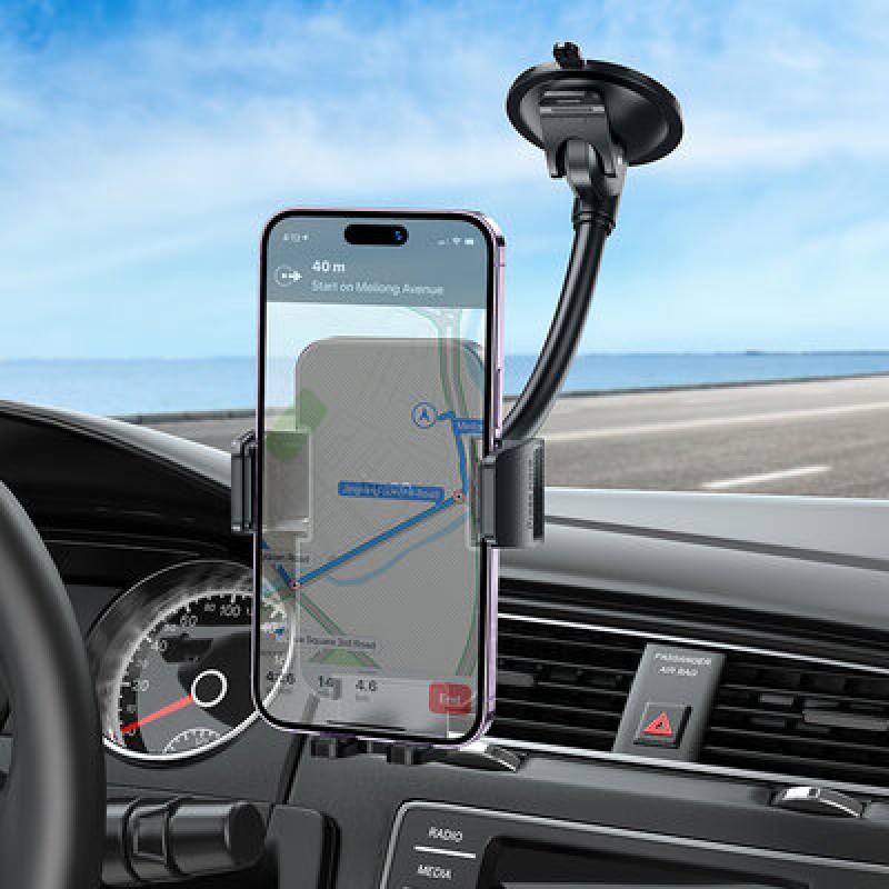 Тримач для мобільного HOCO H38 Cheetah car holder(windshield) Black (6942007617208)