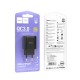 Мережевий зарядний пристрій Hoco C140A Smart single port QC3.0 charger(EU) Black (6942007627788)
