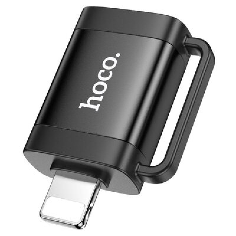Адаптер HOCO UA31A iP male to USB female OTG adapter Black (6942007628082)
