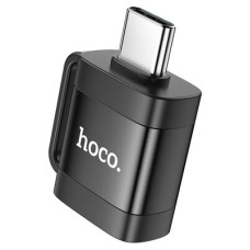 Адаптер HOCO UA31C Type-C male to USB female OTG adapter Black (6942007628129)