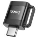 Адаптер HOCO UA31C Type-C male to USB female OTG adapter Black (6942007628129)