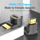 АДАПТЕР VENTION HDMI 270 DEGREE MALE TO FEMALE ADAPTER BLACK (AINB0)