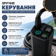 Портативний душ з насосом на акумуляторі та цифровим дисплеєм - чорний