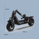 Електросамокат OKAI ES800 Panther Off-Road Black 12", 1500(3000)W, Dual Motor, 19,2Ah, 50km, 60kmh, 35%, NFC, App, 43kg (ES800-B)