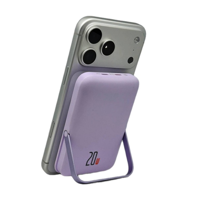 Повербанк Q15 10000 mAh 20W (MagSafe) - Фіолетовий
