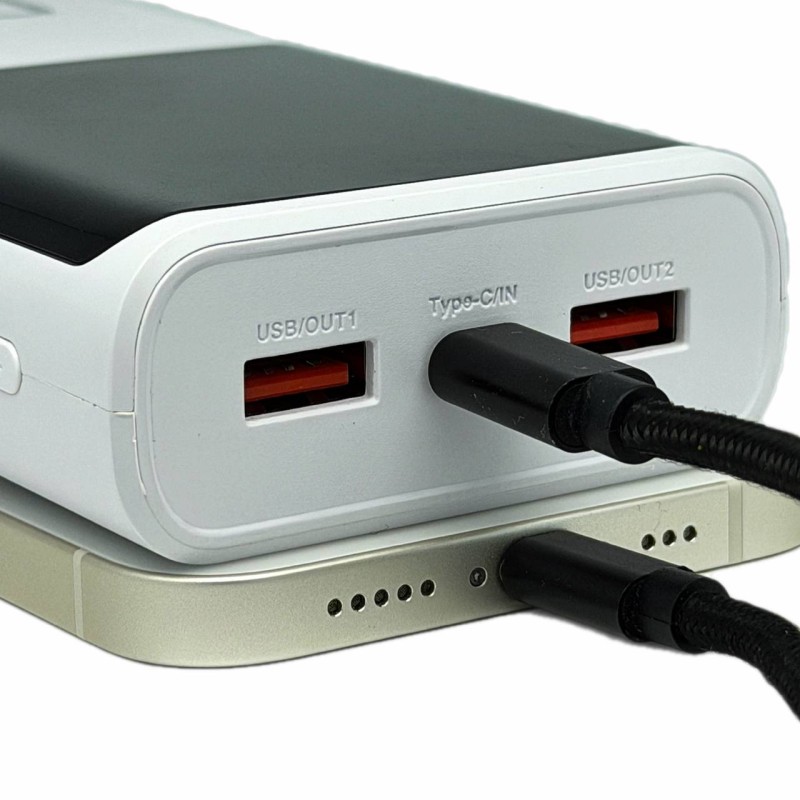Повербанк K15 20000 mAh 66W - Білий