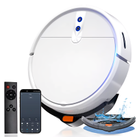 Робот-пилосос миючий TUYA D3 з вбудованим штучним інтелектом - білий