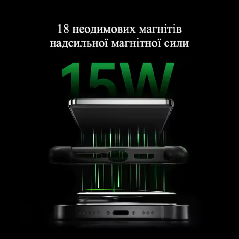 Повербанк F15 5000 mAh 20W (MagSafe) - золотий