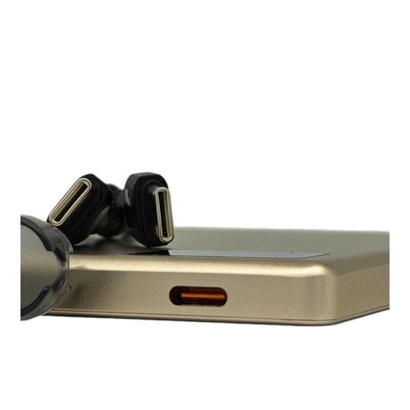 Повербанк 007 5000 mAh 20W з FTF-дисплеєм (MagSafe) - золотий титан