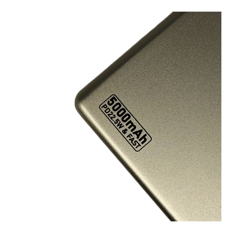 Повербанк 007 5000 mAh 20W з FTF-дисплеєм (MagSafe) - золотий титан