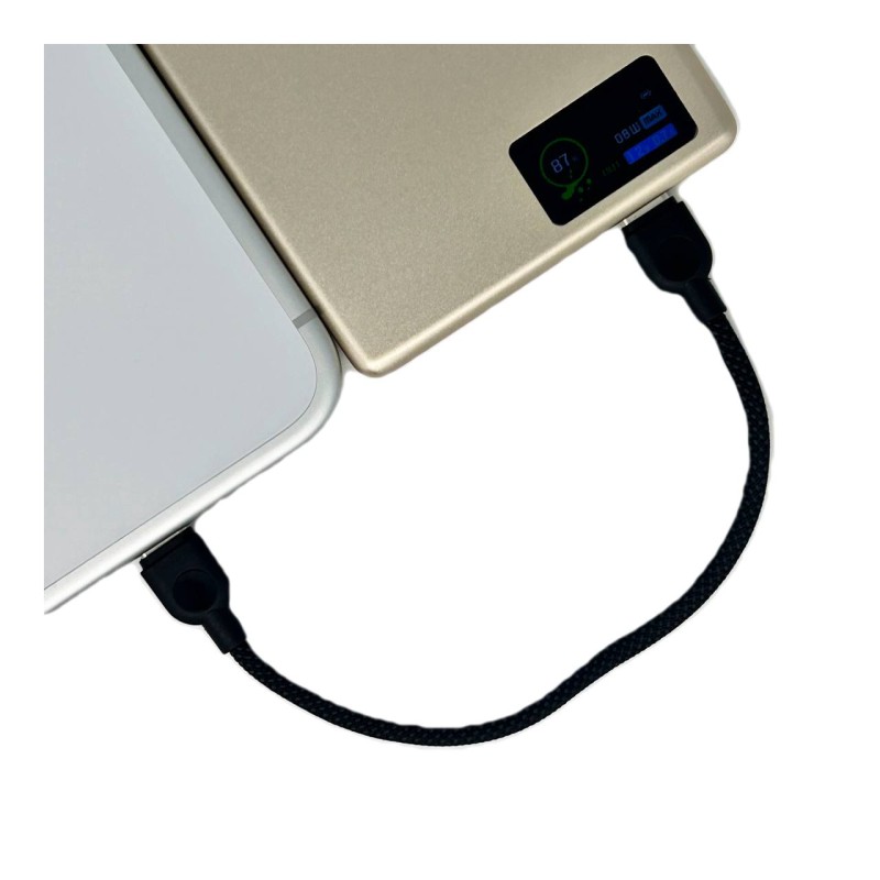 Повербанк 007 5000 mAh 20W з FTF-дисплеєм (MagSafe) - золотий титан