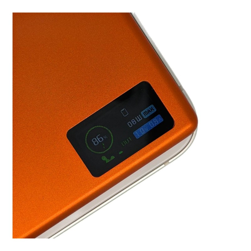 Повербанк 007 5000 mAh 20W з FTF-дисплеєм (MagSafe) - помаранчевий