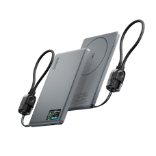 Повербанк 007 10000 mAh 20W з FTF-дисплеєм (MagSafe) - сірий