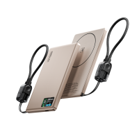 Повербанк 007 10000 mAh 20W з FTF-дисплеєм (MagSafe) - золотий титан