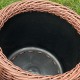 Кашпо з ротангу 20 л (ручна робота), великий горщик для рослин - червоний клен