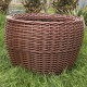 Кашпо з ротангу 20 л (ручна робота), великий горщик для рослин - червоний клен