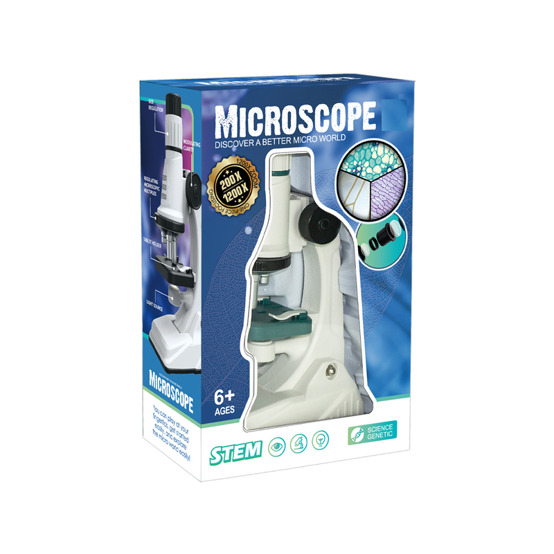 Дитячий навчальний мікроскоп STEM - чорний