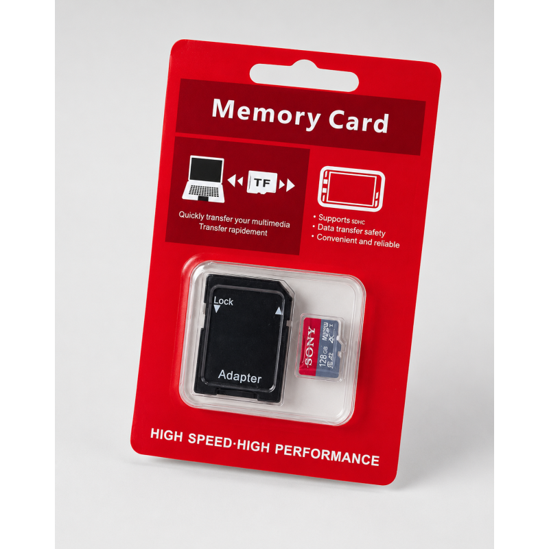Карта пам’яті Sony 128GB microSDXC Class 10 з SD-адаптером