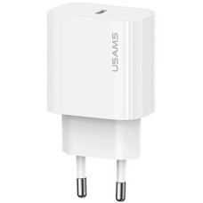 Мережевий зарядний пристрій USAMS-OYXLTZ01 Fast Charger Kit - Yi Series(CC226 PD20W Fast Charger (EU)+SJ711 60W Type-C To Type-C Cable) white (OYXLTZ01)