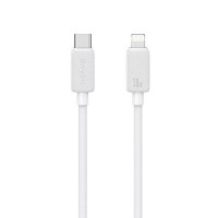 Кабель Usams US-SJ692 30W Striped Data Cable Type-C To Lightning-KY Series 1m white (SJ692USB02)