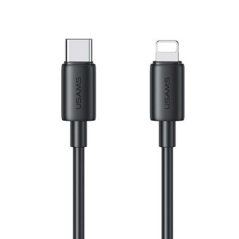 Кабель Usams SJ712 Type-C To Lightning 30W Fast Charging Data Cable black (SJ712USB01)
