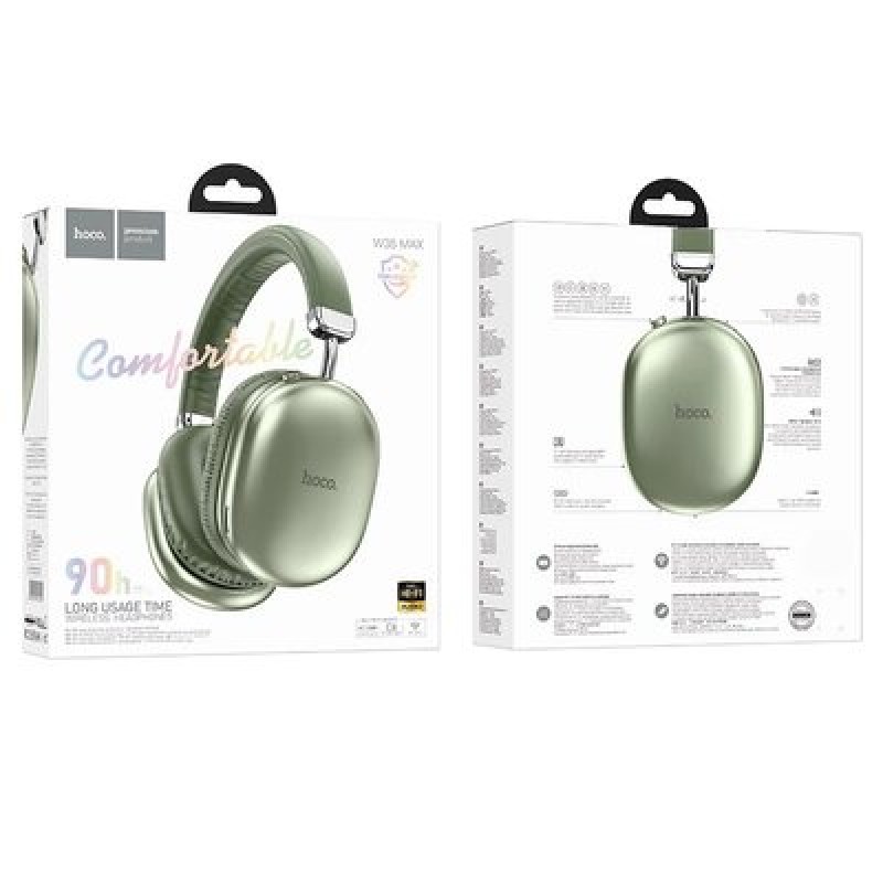 Навушники HOCO W35 Max Joy BT headphones Green (6942007625609)