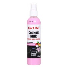Поліроль-молочко для панелі приладів Carlife Cockpit Milk Бабл гам, 250мл