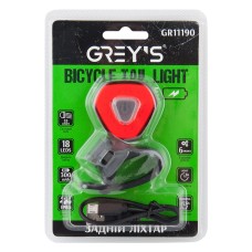 Велосипедний задній ліхтар 18xLEDs 35lm 260mAh microUSB