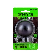 Велосипедний дзвоник Grey's електричний 1хLR1 (немає в компл) кріплення в комплекті